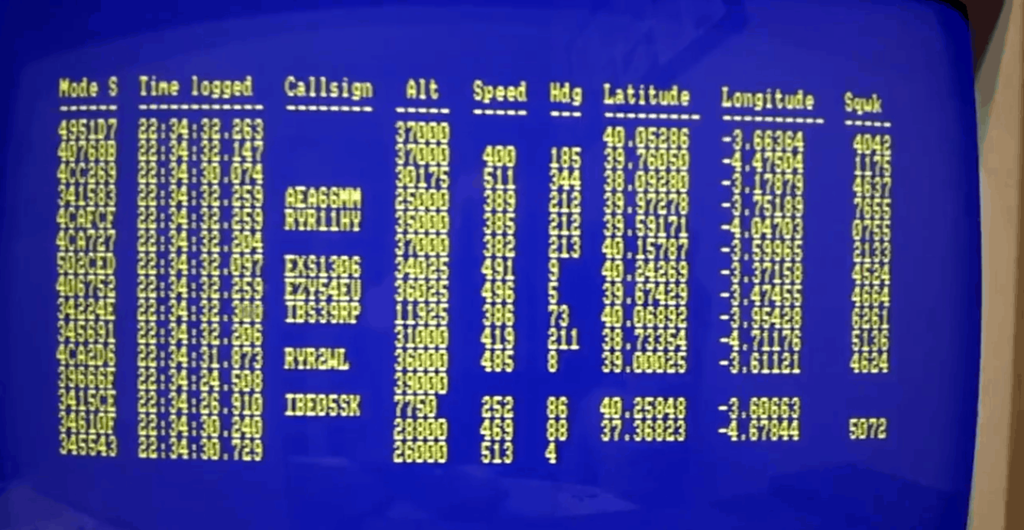 Position en direct des avions de ligne