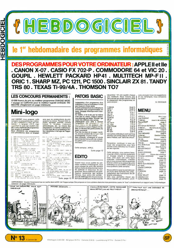 Hebdogiciel n°013