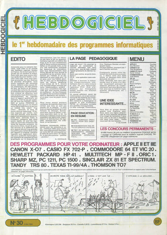 Hebdogiciel n°030