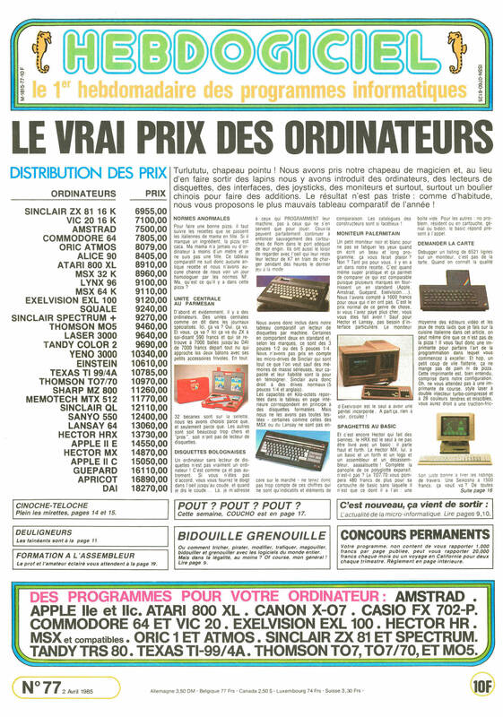 Hebdogiciel n°077