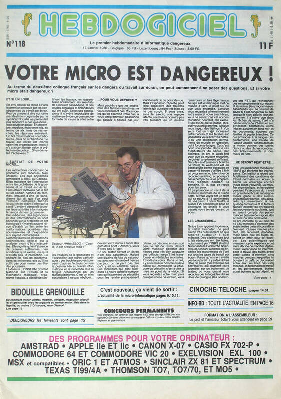 Hebdogiciel n°118